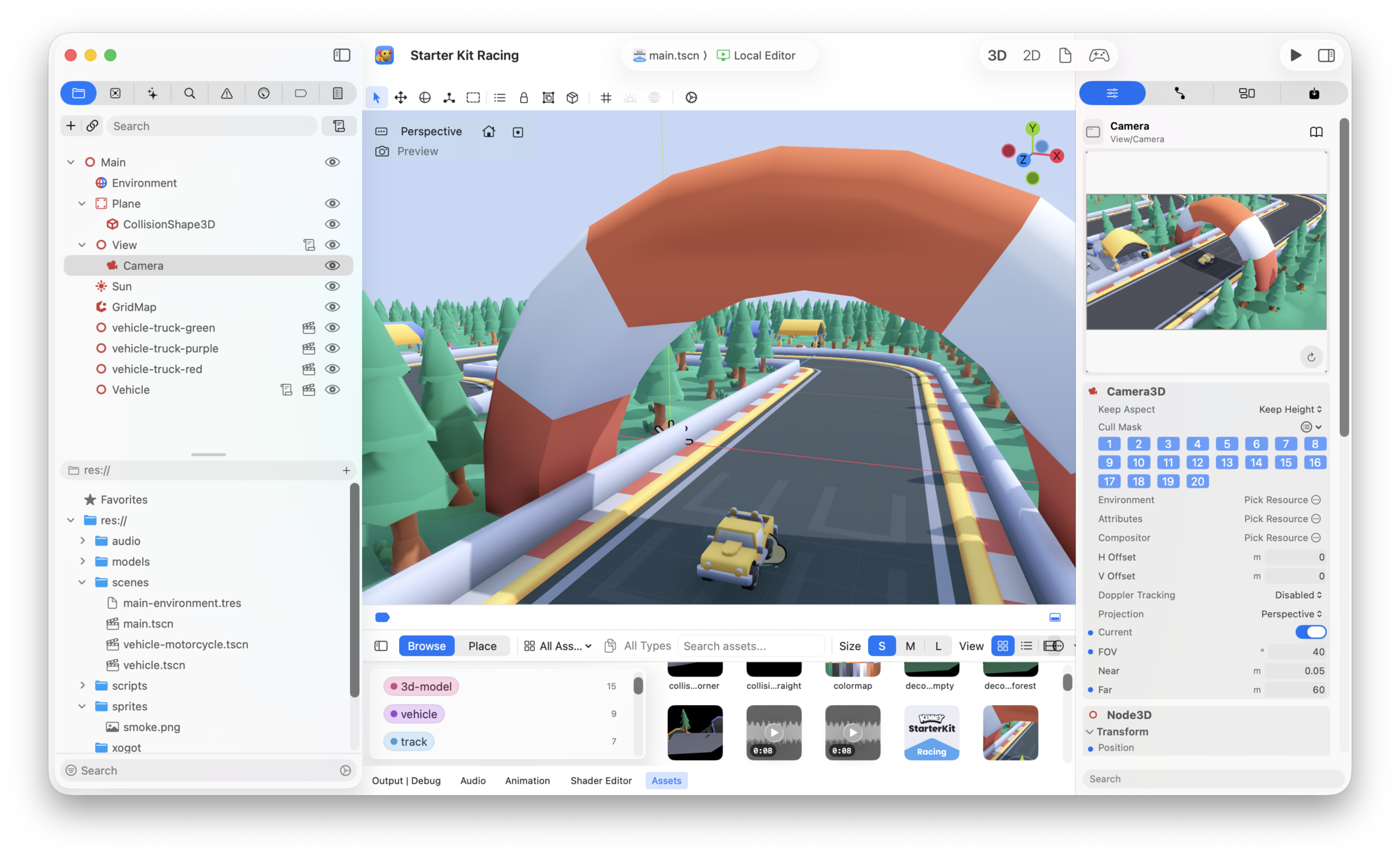 Xogot for Mac editor overview.
